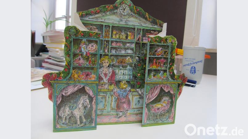 Dieser schöne Adventkalender aus dem Haas-Haus kommt für eine Sonderausstellung zu Weihnachten in Betracht. Bild: bl