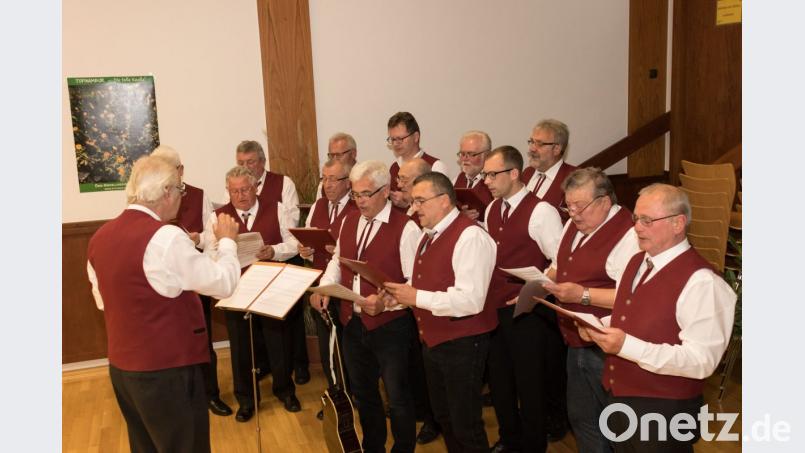 Stimmgewaltig begeisterte der Wildenauer Männerchor die Besucher mit Stücken aus der Region. Bild: dtr
