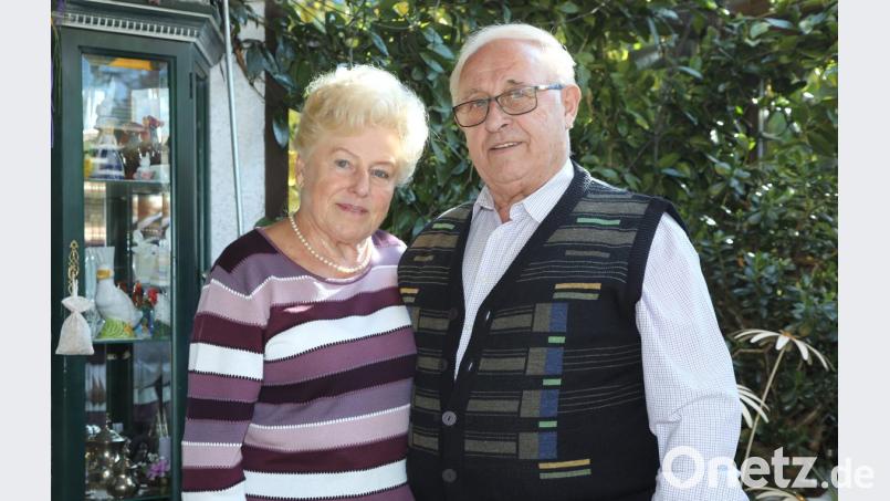 60 Jahre lang sind Margareta und Erich Mösch verheiratet. Bei einem Schützenfest lernten sie sich kennen. Bild: Wolfgang Steinbacher