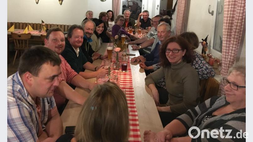 Die CSU Waldershof bei der Kirwa-Feier. Bild: exb