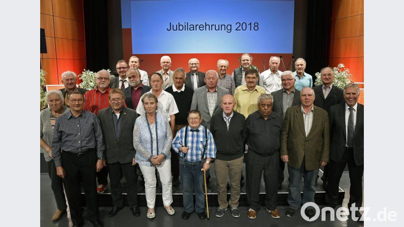 Die Geehrten für 50 Jahre. Bild: Petra Hartl