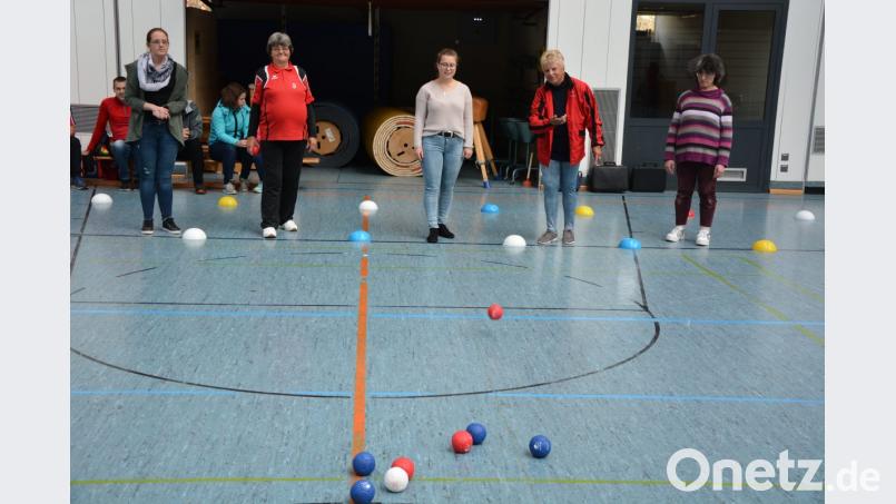 Das wohl größte Interesse am Sporttag fand das Hallenboccia. Bild: jr