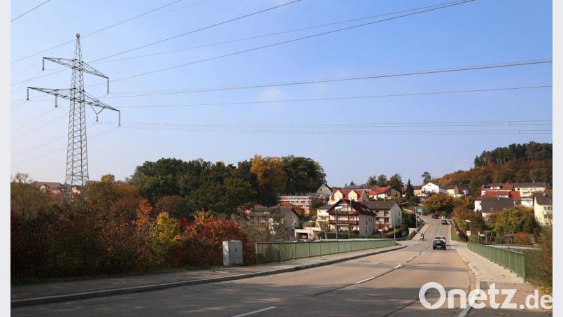 Die Hochspannungsleitung Ostbayernring verläuft in in Ettmannsdorf nahe an der Wohnbebauung. Das würde sich auf beim Ersatzneubau kaum ändern, beklagen die Anwohner. Bild: Gerhard Götz
