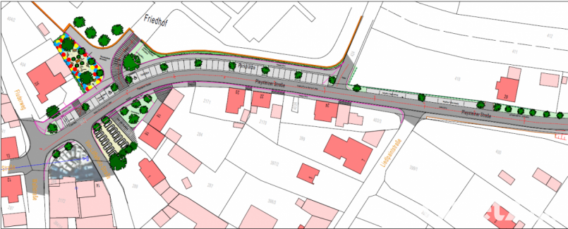 In den Bürgerversammlungen lüftete der Bürgermeister erste Details zur Planung in der Pleysteiner Straße. Noch ist aber nichts endgültig. Bild: dob