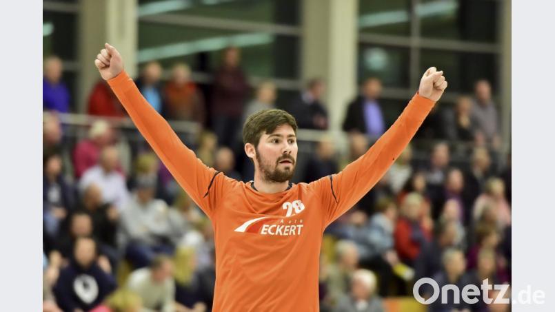 Der junge Auerbacher Torhüter Valentin Kroher (Bild) würde gerne mal wieder jubeln – vor allem vor eigenem Publikum. Bild: Ziegler