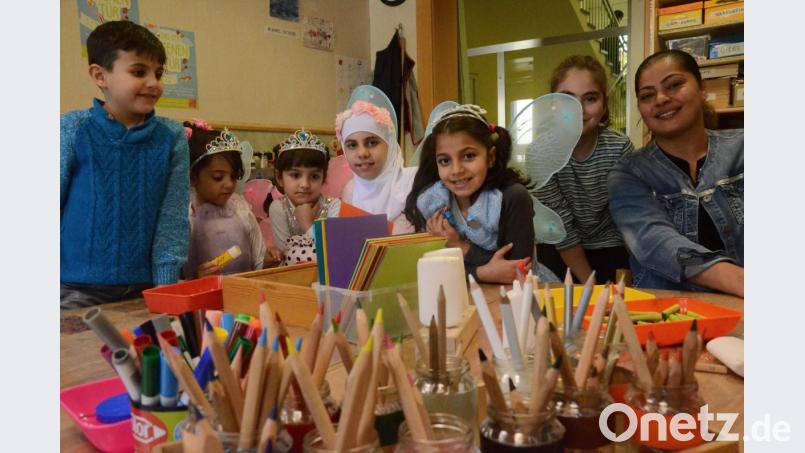 Die Kinder fühlen sich in den neuen Lernwerkstätten im Kindergarten St. Josef wohl. Bild: Kunz