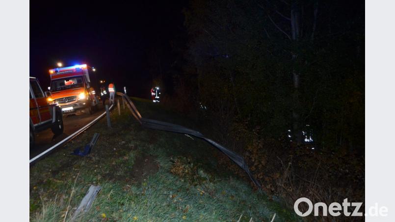 Spektakulärer Unfall bei Burkhardsrieth. Bild: dob