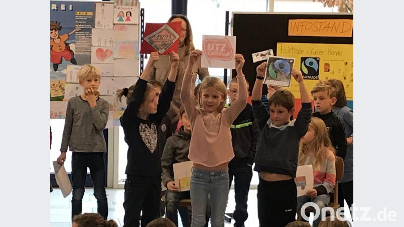 In der Woche der Nachhaltigkeit starteten die Schüler etliche Aktionen zur Verbraucherbildung. Bild: exb