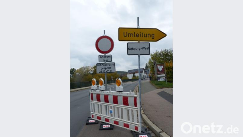 Die großräumige Umleitung ist ausgeschildert Bild: cv