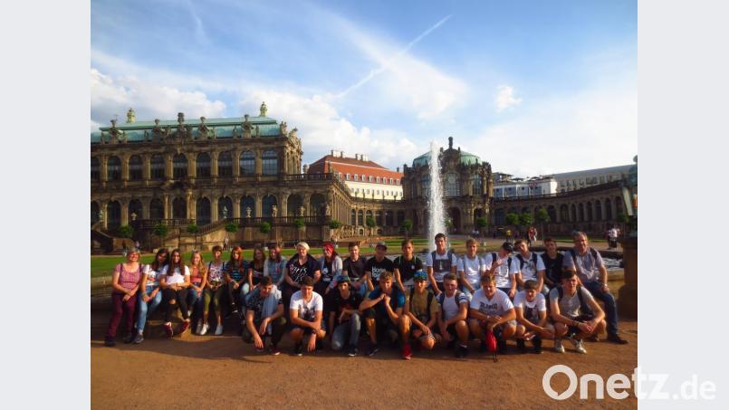 Erlebnisreiche Tage in Dresden verbrachten die Schüler aus Deutschland und Tschechien. Bild: exb