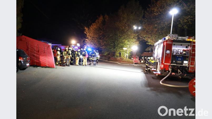 Evakuierungsübung am Steinwaldhaus. Bild: njn