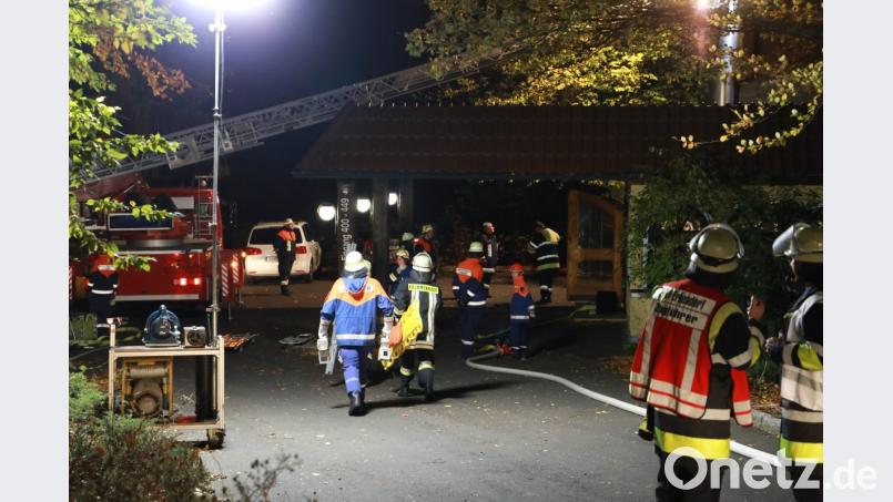 Evakuierungsübung am Steinwaldhaus. Bild: njn