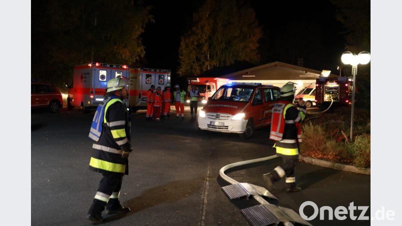 Evakuierungsübung am Steinwaldhaus. Bild: njn