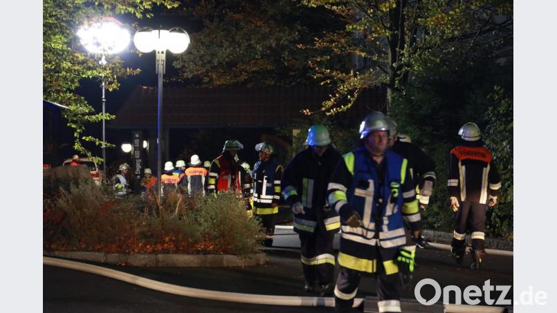 Evakuierungsübung am Steinwaldhaus. Bild: njn