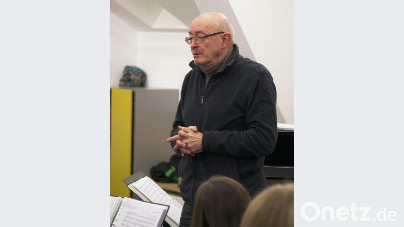 Karl Heinz Malzer bei der Probenarbeit Bild: Malzer, Karl Heinz