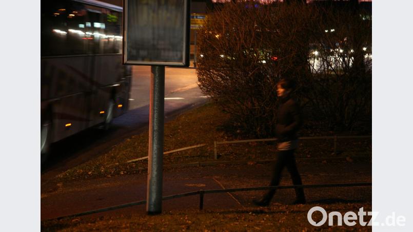 Wo ist die Fußgängerin? Mit dunkler Kleidung ist sie hier, kurz vor dem Zebrastreifen, für Autofahrer fast unsichtbar. Bild: Wolfgang Steinbacher