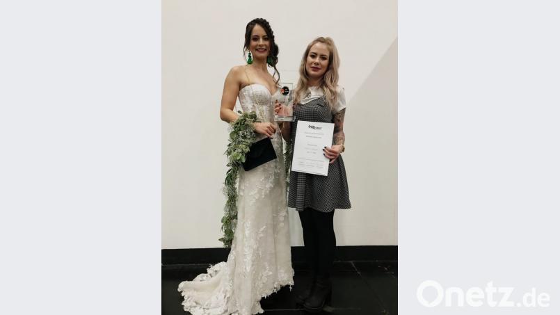 Friseurin Sabine Schröpf hat mit dem Styling dieser Braut den bayerischen Vizemeister-Titel gewonnen. Bild: exb