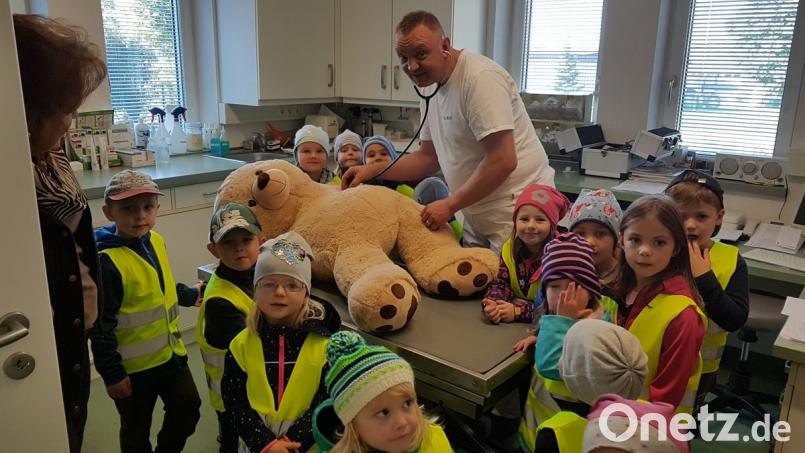 Besorgt verfolgten die Kinder die Behandlung der Tiere durch den Arzt und waren froh, dass sie nicht operiert werden mussten. Bild: gi