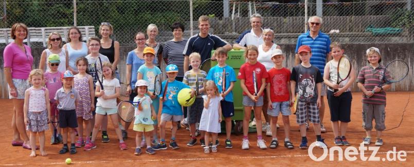 Einen schönen Erfolg konnte der Tennisclub mit der Aktion „Talentinos“ verbuchen. Die Kinder hatten sehr viel Spaß. Bild: weu