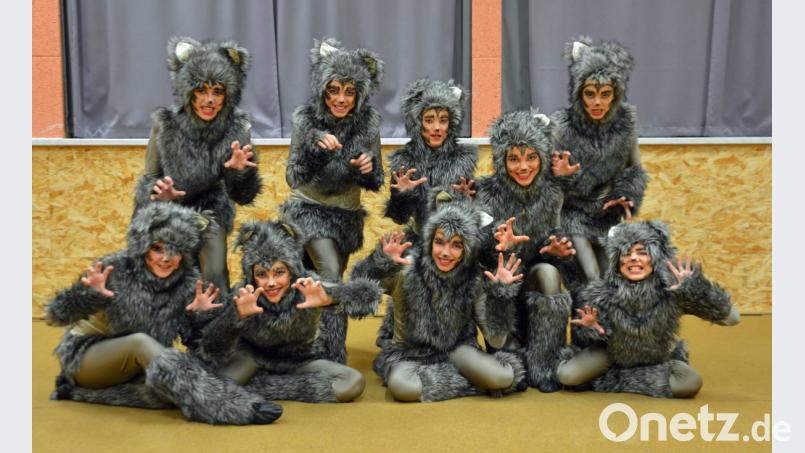 Mit einem fantasievollen Programm unterhält die AWO-Tanzgruppe Grün-Weiß Oberviechtach die Faschingsfreunde. Bild: exb