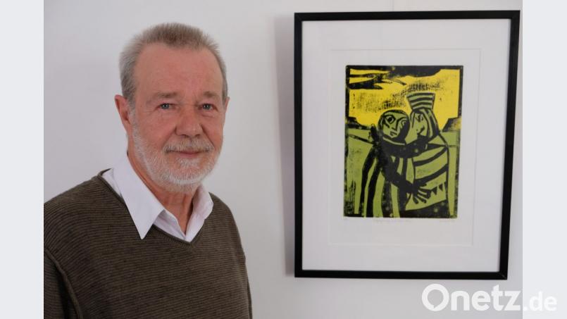 In der neuen Ausstellung im Kloster Speinshart zeigt Künstler Heiner Meier zur biblischen Geschichte „Josef und seine Brüder“ farbige Holzschnitte aus japanischem Sperrholz. Bild: do