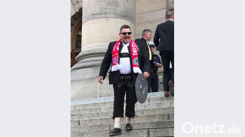 Josef Finster (52), FC Bayern-Fanclub „Die Kaisertreuen“ Vilseck Bild: exb