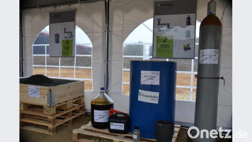 Neben einem hochwertigen Öl als Zwischenprodukt für die Kraftstofferzeugung entstehen beim auch Produktgas und Bio-Kohle. Diese Bestandteile können für die Energieerzeugung oder als Bodenverbesserer eingesetzt werden. Durch den hohen Wasserstoffanteil des Produktgases ist es zudem erstmals wirtschaftlich möglich, eine Vor-Ort-Hydrierung der Öle durchzuführen und normgerechte Kraftstoffe lokal zu erzeugen. Bild: wih