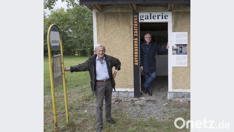 Herbert Pöhnl (links) und Edmund Stern (rechts) zeigen ihr Projekt "Setkávání - Begegnungen" ab 15. November bei einer Ausstellung im CeBB. Bild: Herbert Pöhl