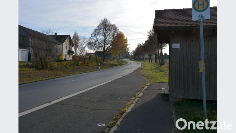 Um den Verkehr auf der Kreisstraße TIR22 im Ortsbereich von Pfaffenreuth zu verlangsamen, fordert der Gemeinderat das Schild "Freiwillig 30". Bild: jr