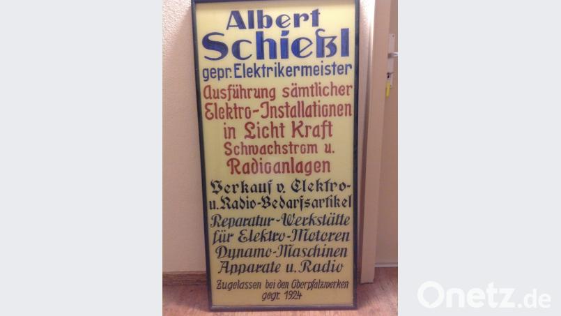 Dieses Erinnerungsstück hält die Familie in Ehren. Bild: Portner