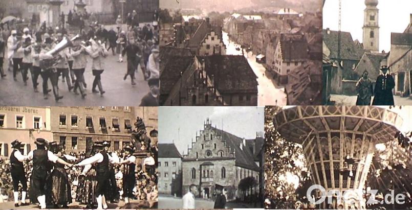 Ausschnitts-Bilder aus der neuen DVD: Umzüge. Feste, Stadtansichten – eine wahre Fundgrube für Geschichtsinteressierte. Bild: bmr