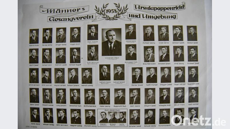 Nach wenigen Jahren verfügte der MGV bereits über eine stattliche Anzahl an Aktiven, wie dieses Bilddokument aus den frühen 60er Jahren zeigt. Bild: chl