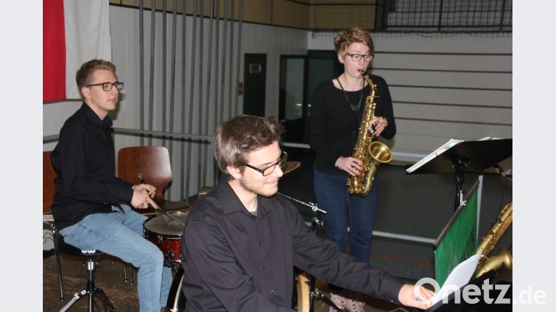 "Taktikum" mit ihrer Saxophonistin Marie Hofmann begeisterte das Publikum. Bild: kro