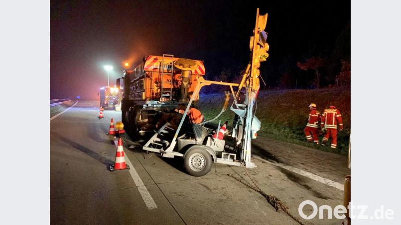 Unfall auf der A93. Bild: Alexander Auer