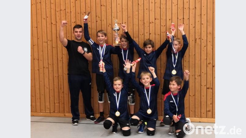 Die erfolgreichen U12-Faustballer des Bezirks Oberpfalz. Bild: exb