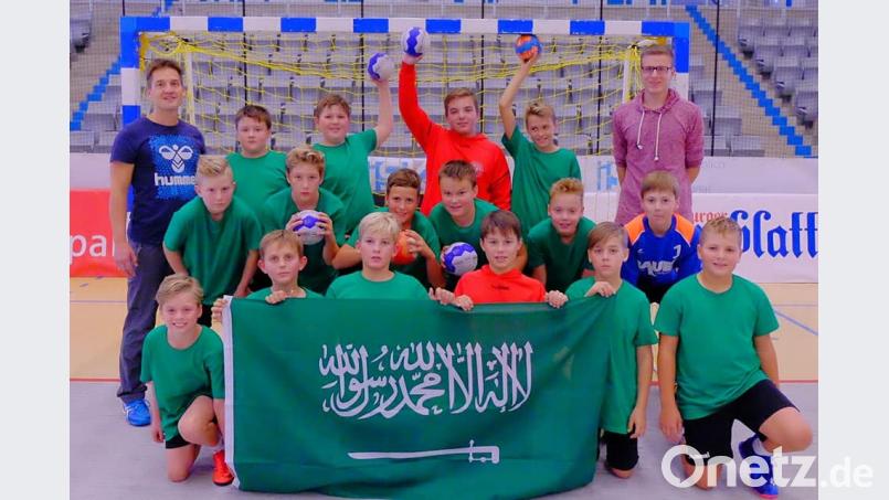 Die D-Jugend des HV Oberviechtach ging bei der Vorrunde der Mini-WM in Coburg an den Start. Bild: vöt