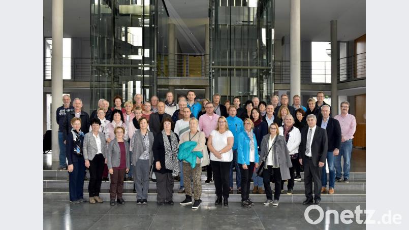 Auf Einladung von Bundestagsabgeordnetem Karl Holmeier verbrachten die Teilnehmer interessante Tage in der Bundeshauptstadt. Bild: exb
