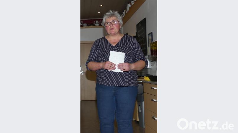 Vorsitzende Renate Lang bei der Begrüßung. Bild: ils