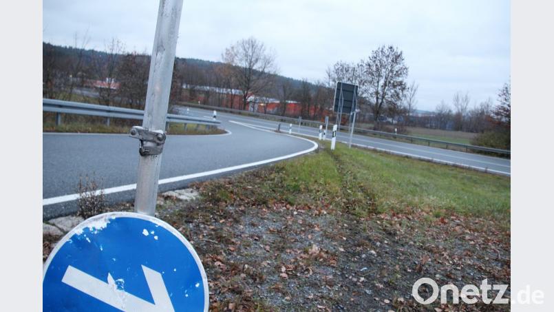 Die Unfallstelle an der B470. Bild: jma