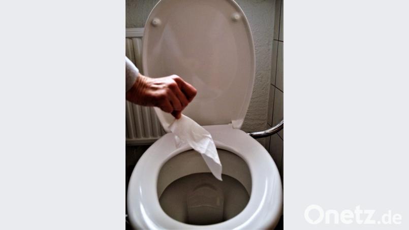 Feuchttücher gehören nicht in die Toilette. Bild: arw