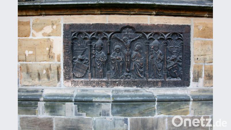 In der Amberger Martinskirche ist die Grabplatte des hochgeschätzten Amberger Bürgers Hans Klopfer zu sehen, der aus Weiden stammte. Bild: Rainer Christoph