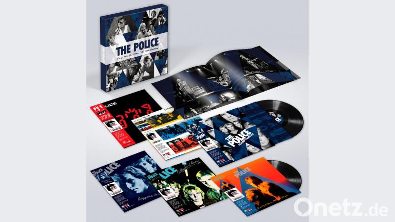Unter dem Titel "Every Move You Make: The Studio Recordings" erscheint ein 6-LP-Boxset, das neben allen Studioalben von The Police ein sechstes 12"-Vinylalbum mit dem Titel "Flexible Strategies" beinhaltet. "Flexible Strategies" bietet zwölf exklusive Bonustitel, unter anderem B-Seiten und weitere Non-Album Songs. Bild: Universal Music