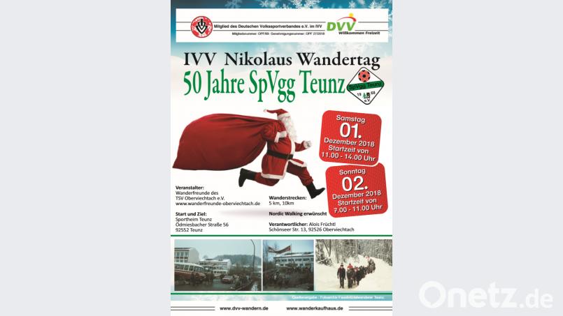 Flyer zur Neuauflage des Wandertages am 1. Dezember. Bild: gä