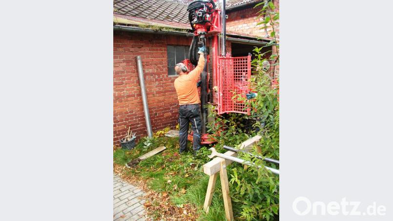 Vor einigen Wochen wurden Probebohrungen am Schlachthaus angelegt, um Aufschluss zu erhalten über die Beschaffenheit des Untergrunds. Bild: ld
