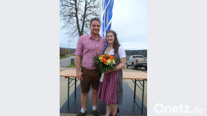 Bereits fest verbandelt ist das neue Oberkirwapaar Patrick Pushard und Julia Luber, beide 23 Jahre jung. Bild: bk