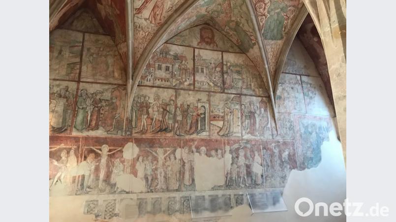 Die Geschichte der Heiligen erzählen die behutsam renovierten Fresken der gotischen Barbara-Kapelle des Franziskaner-Klosters, die heute im Diözesanmuseum in Pilsen zu sehen sind. Bild: Rainer Christoph