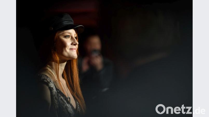Barbara Meier vor kurzem bei der Deutschland-Premiere des Broadway-Musicals &quot;Anastasia&quot;. Bild: Sebastian Gollnow/dpa