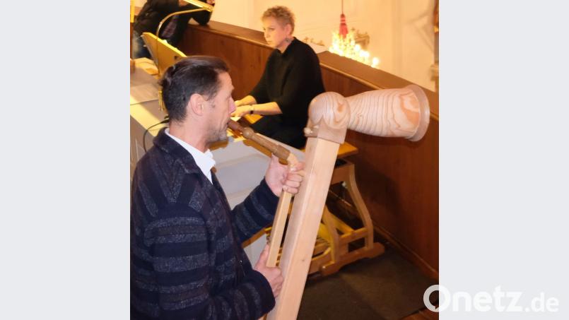 Eine interessante Kombination von Instrumenten, die in der Miesbergkirche zu hören war: Das Alphorn, gespielt von Robert Vogel und die Kirchenorgel mit Susanna Müssig-Wilczek. Bild: mab