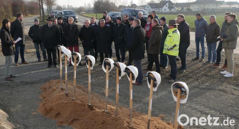 Etwa 8 Millionen Euro kostet die erste von mehreren geplanten Hallen, die im Gewerbegebiet entstehen. Bild: tr