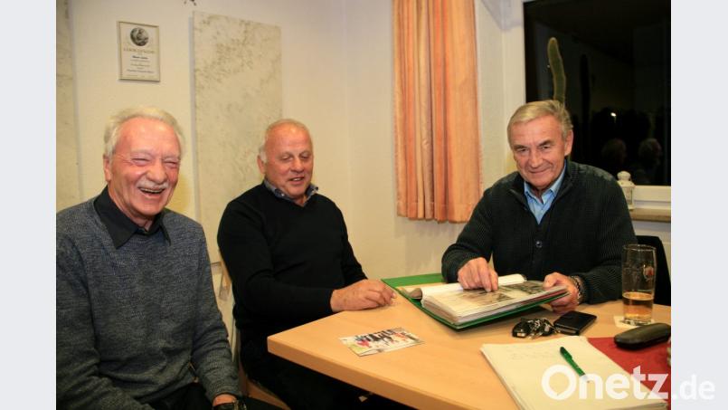 Im Bild von rechts: Günther Fritsch, Franz Dürrschmidt und Ludwig Denz. Bild: wro